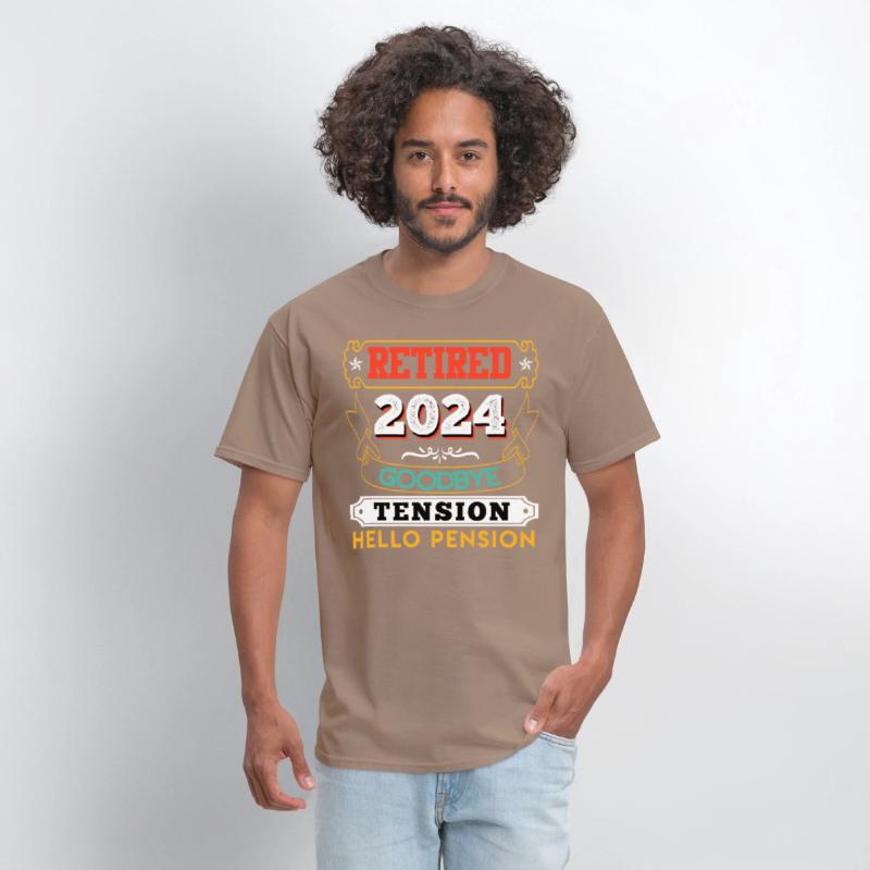 Retired 2024 Goodbye Tension Hello Pension