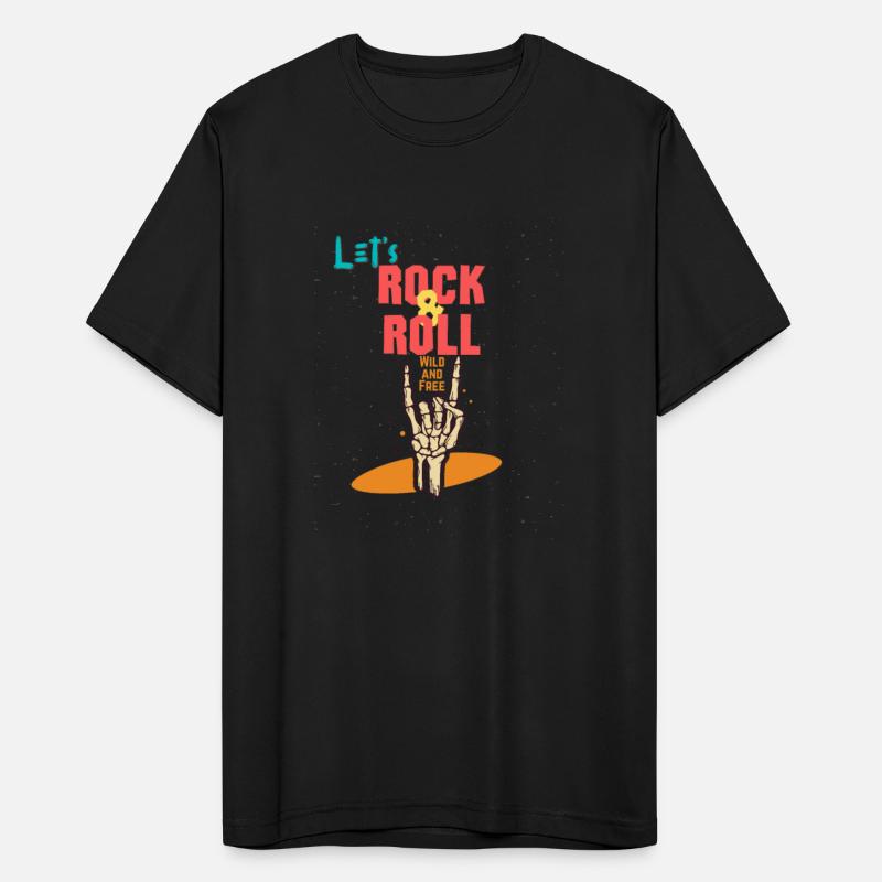 Retro Let s Rock Music T Shirt