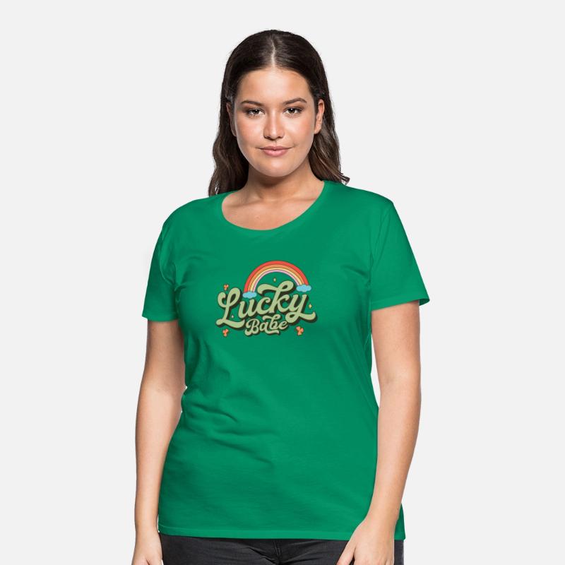 Retro Lucky Babe Rainbow St Patricks Day