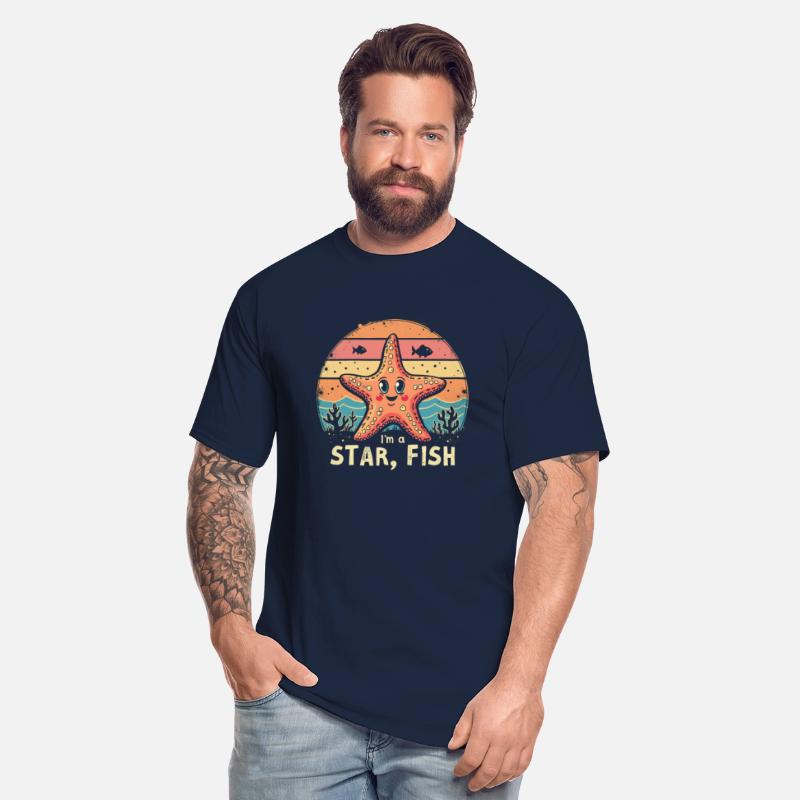 Retro Starfish Iâm a Star, Fish Funny Ocean Tee