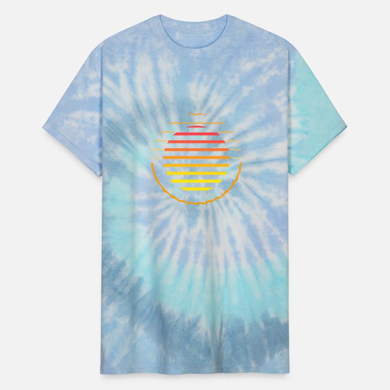 Retro sunset style 80s