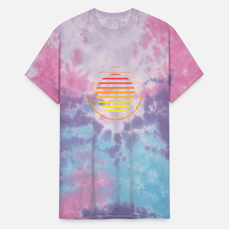 Retro sunset style 80s