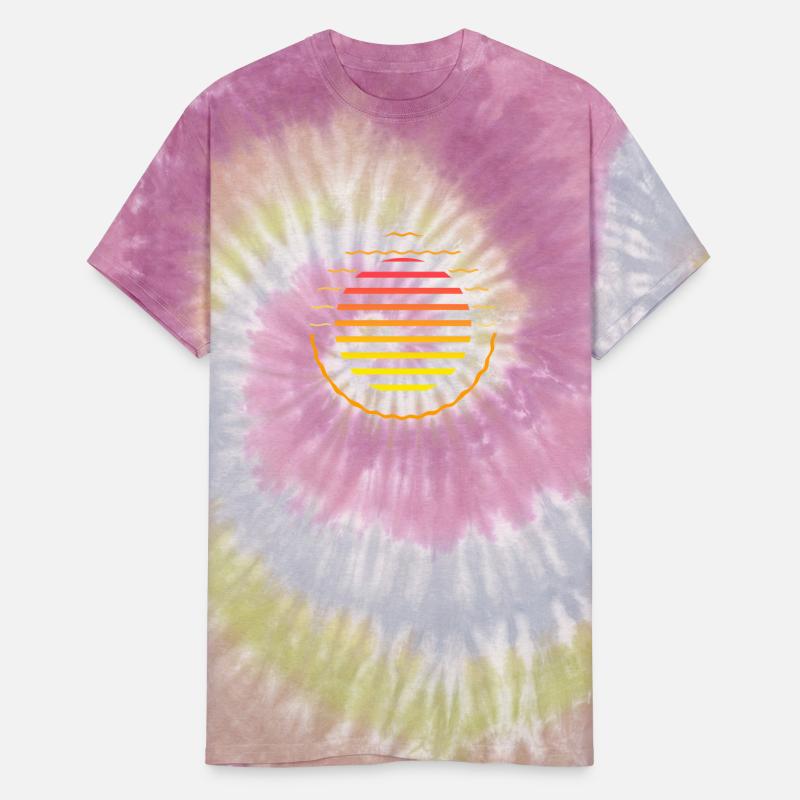 Retro sunset style 80s
