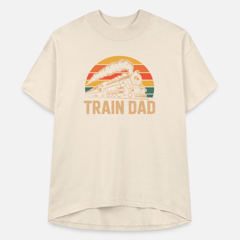 Retro Sunset Train Dad