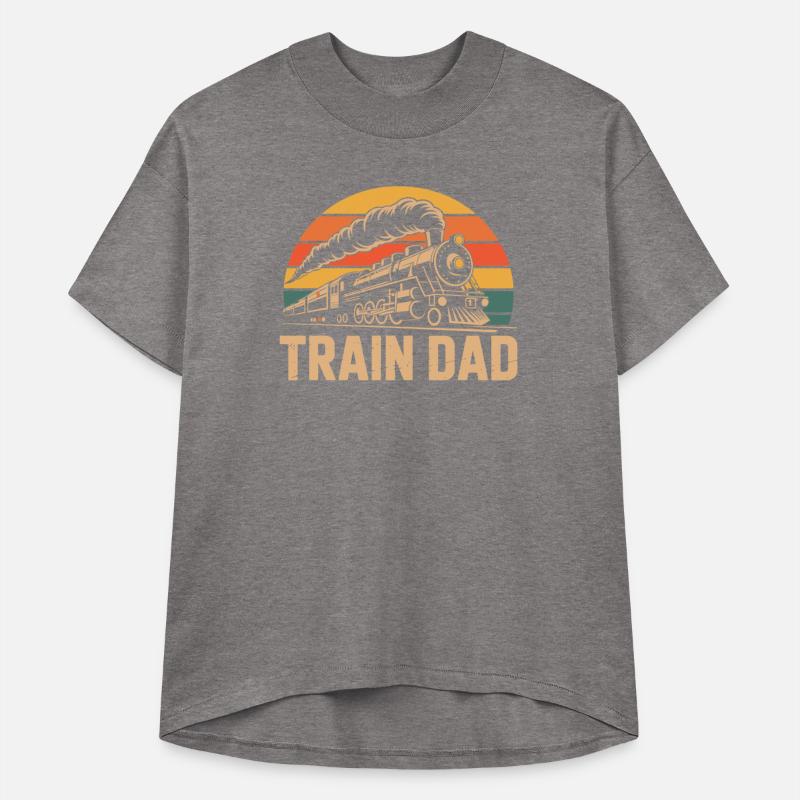 Retro Sunset Train Dad