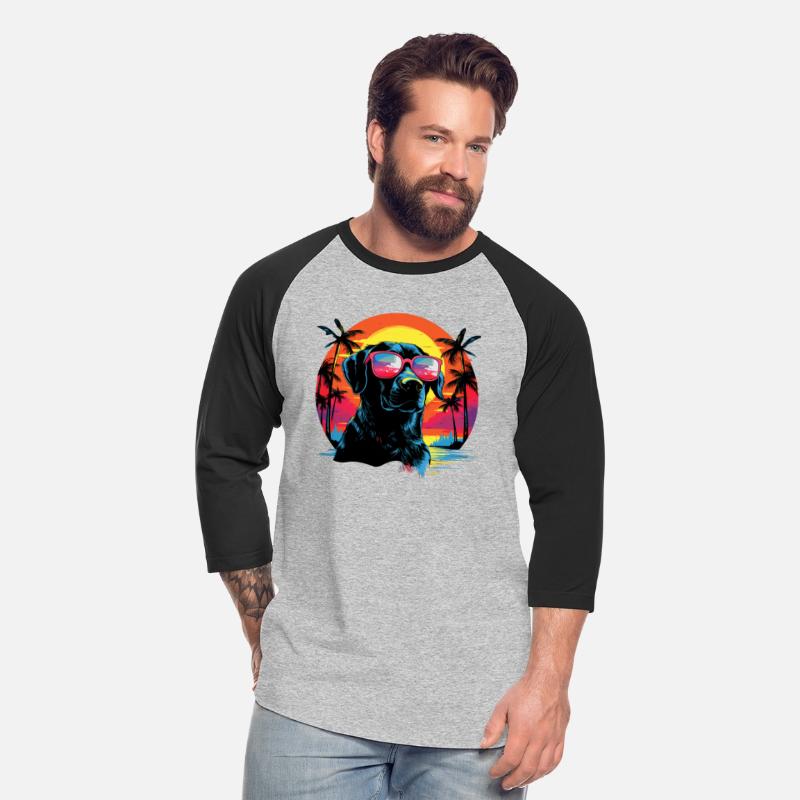 Retro Wave Labrador Dog Shirt