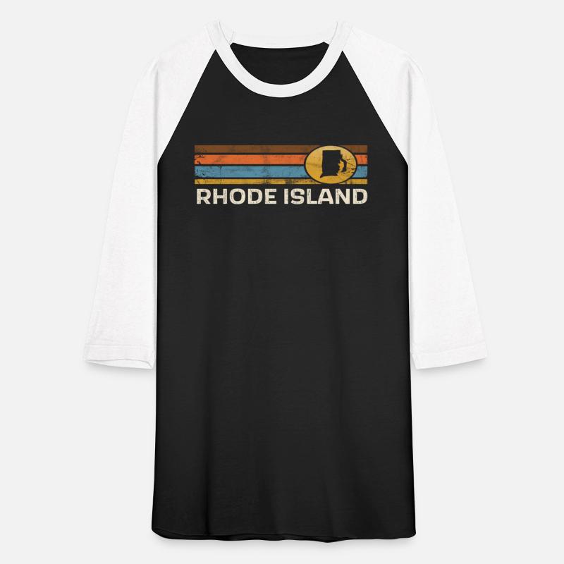 Rhode Island Us State Map Stripes