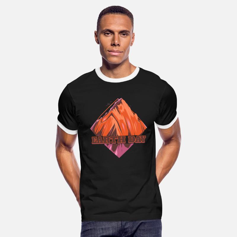 Rhombus Shaped Mountain Logo For Earth Day