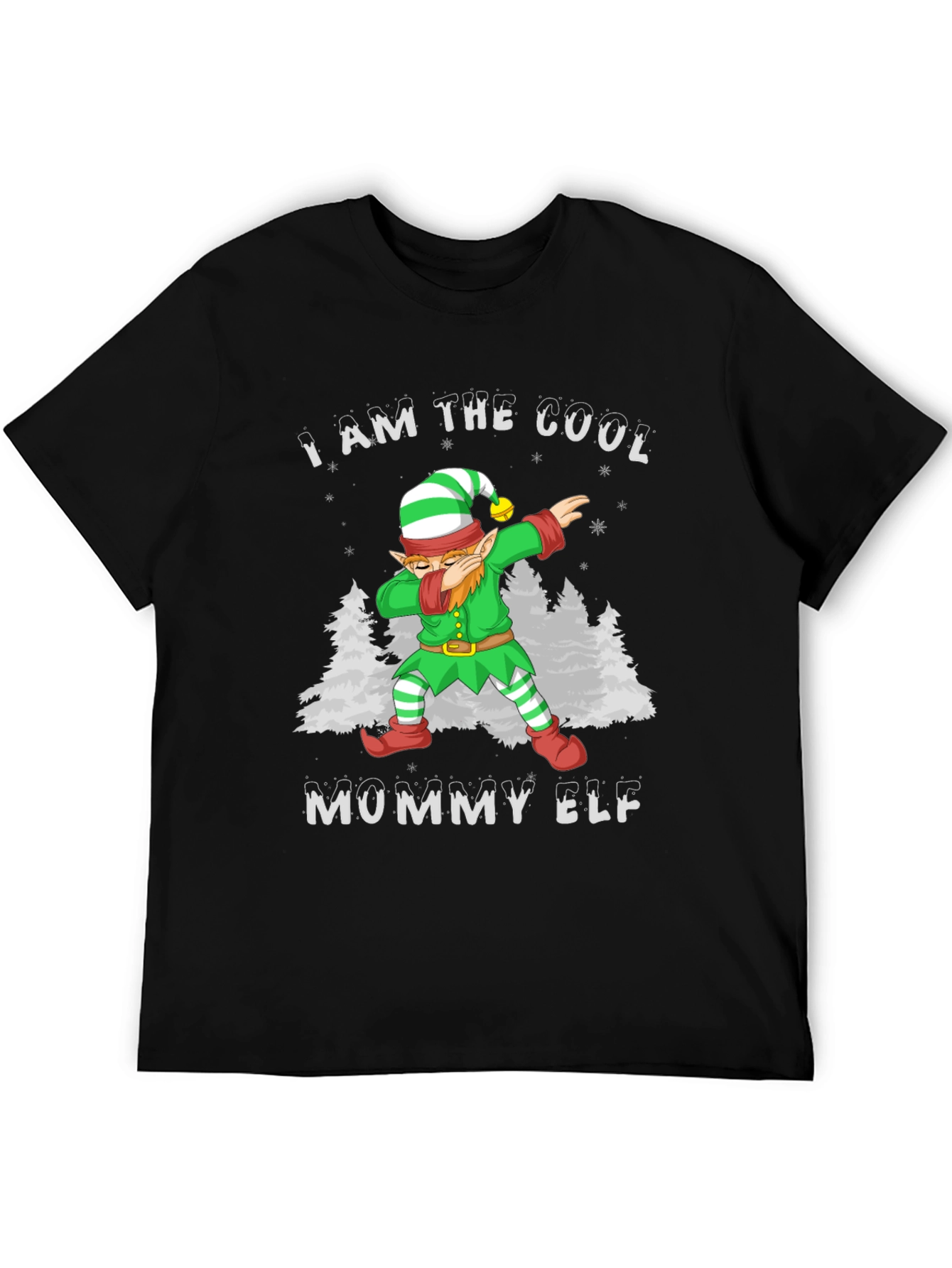 Cool Mommy Elf Dabbing Christmas T-Shirt