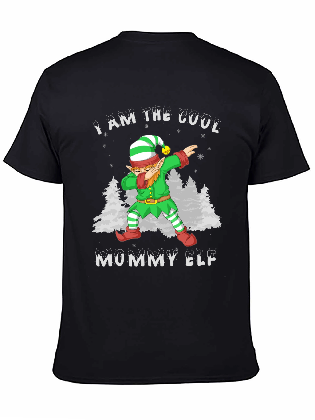 Cool Mommy Elf Dabbing Christmas T-Shirt