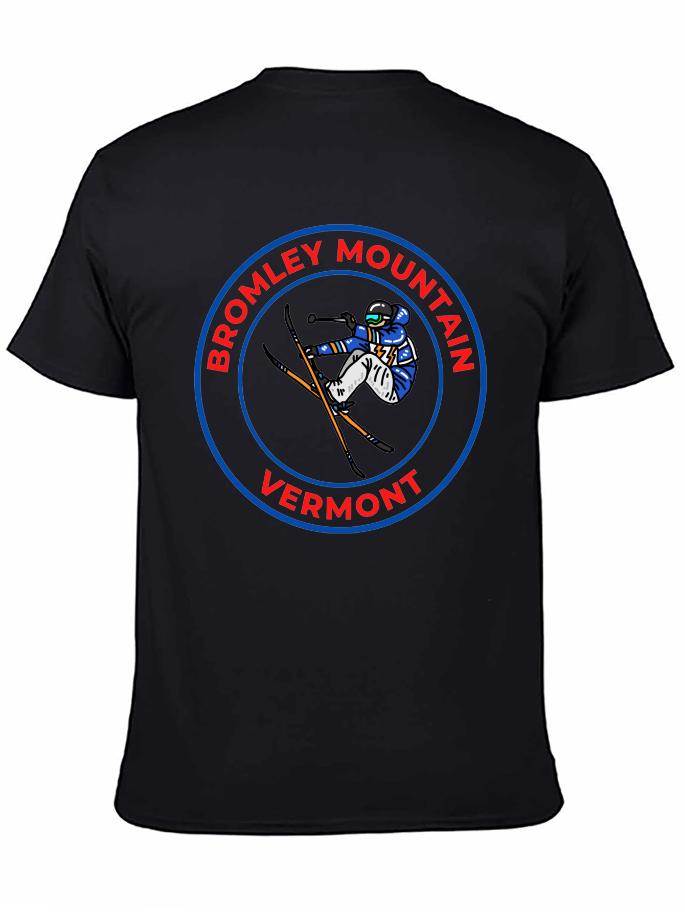 Bromley Mountain Vermont T-Shirt - Skier Design