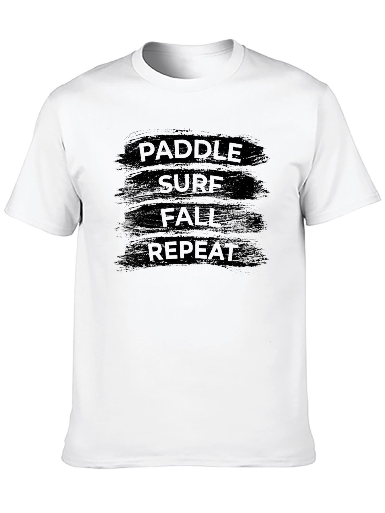 Paddle Surf Fall Repeat Graphic Tee - Black