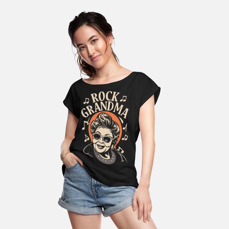 Rock Grandma Rocker Grandmother Music Lover