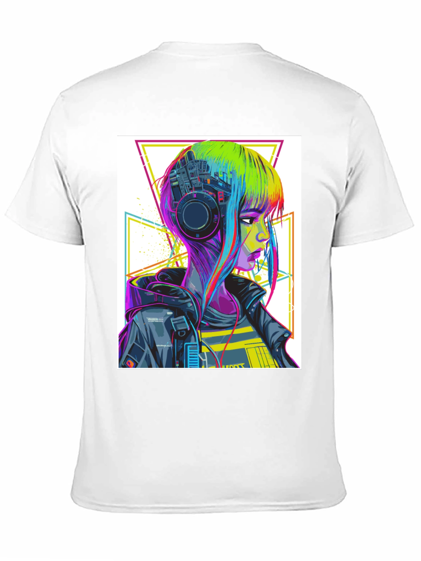 Cyberpunk Girl Graphic Tee - Modern Streetwear