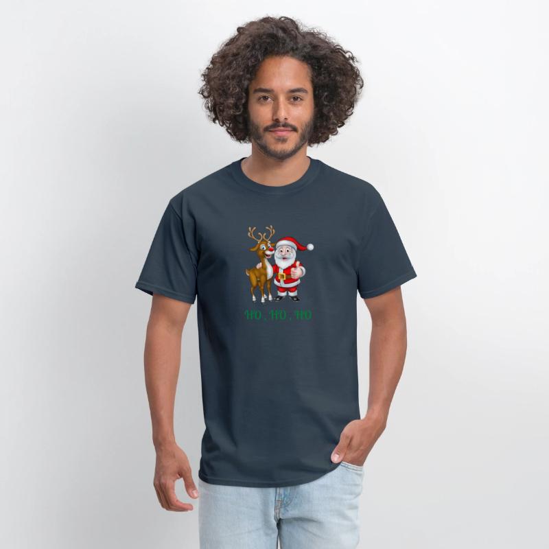 Rudolph the red nose reindeer with Santa