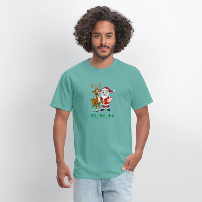 Rudolph the red nose reindeer with Santa
