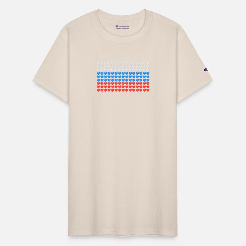 Russia HEARTS Flag