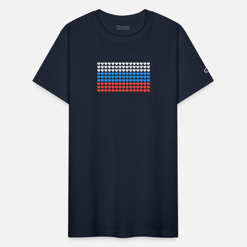 Russia HEARTS Flag