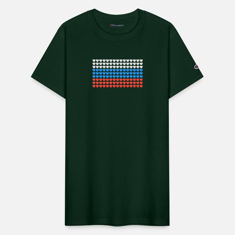 Russia HEARTS Flag