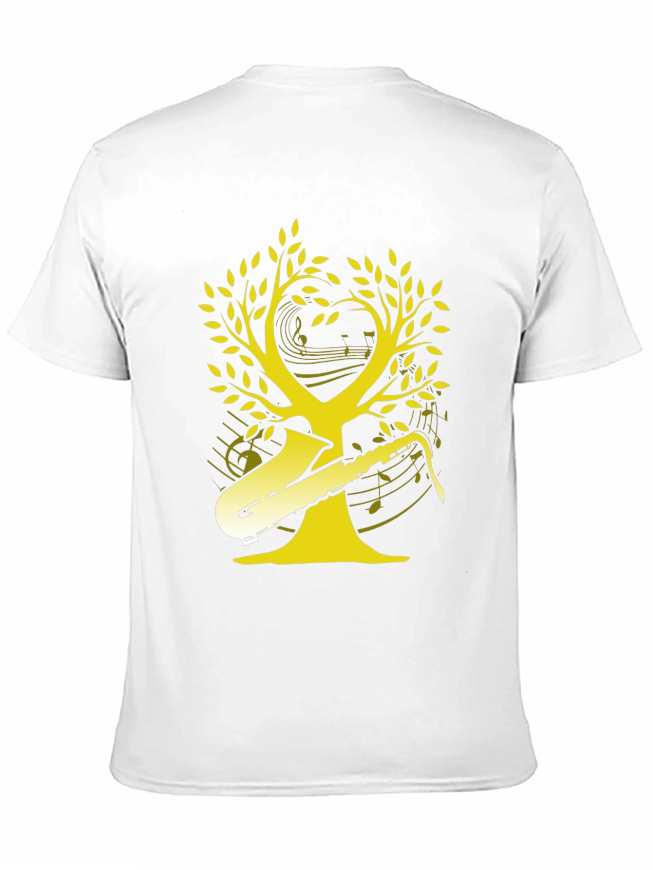 Saxophone Music Tree Graphic T-Shirt