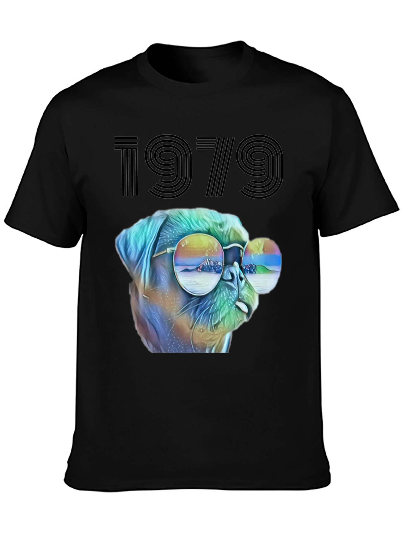 Retro 1979 Dog Graphic T-Shirt