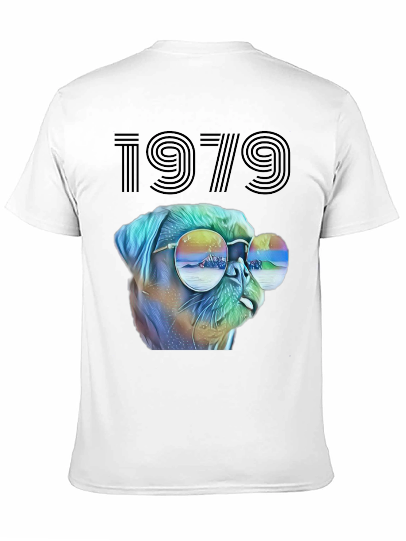 Retro 1979 Dog Graphic T-Shirt