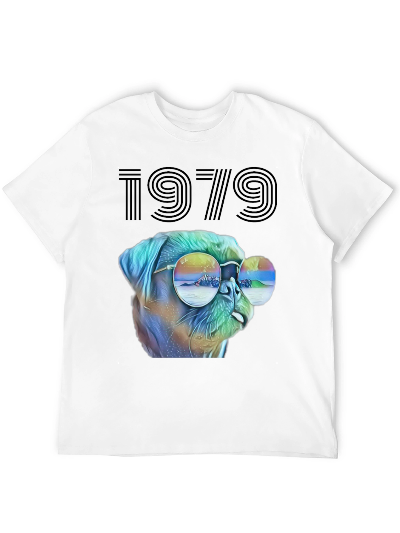 Retro 1979 Dog Graphic T-Shirt