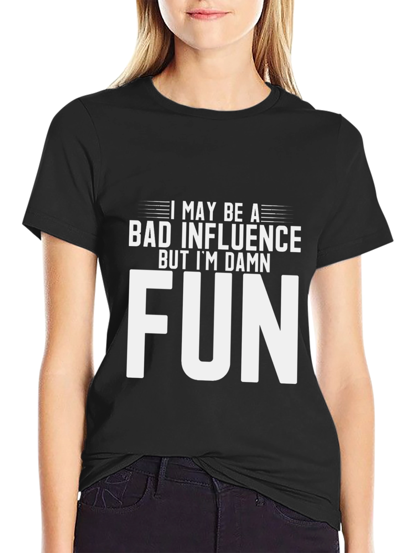Bad Influence Fun Graphic T-Shirt