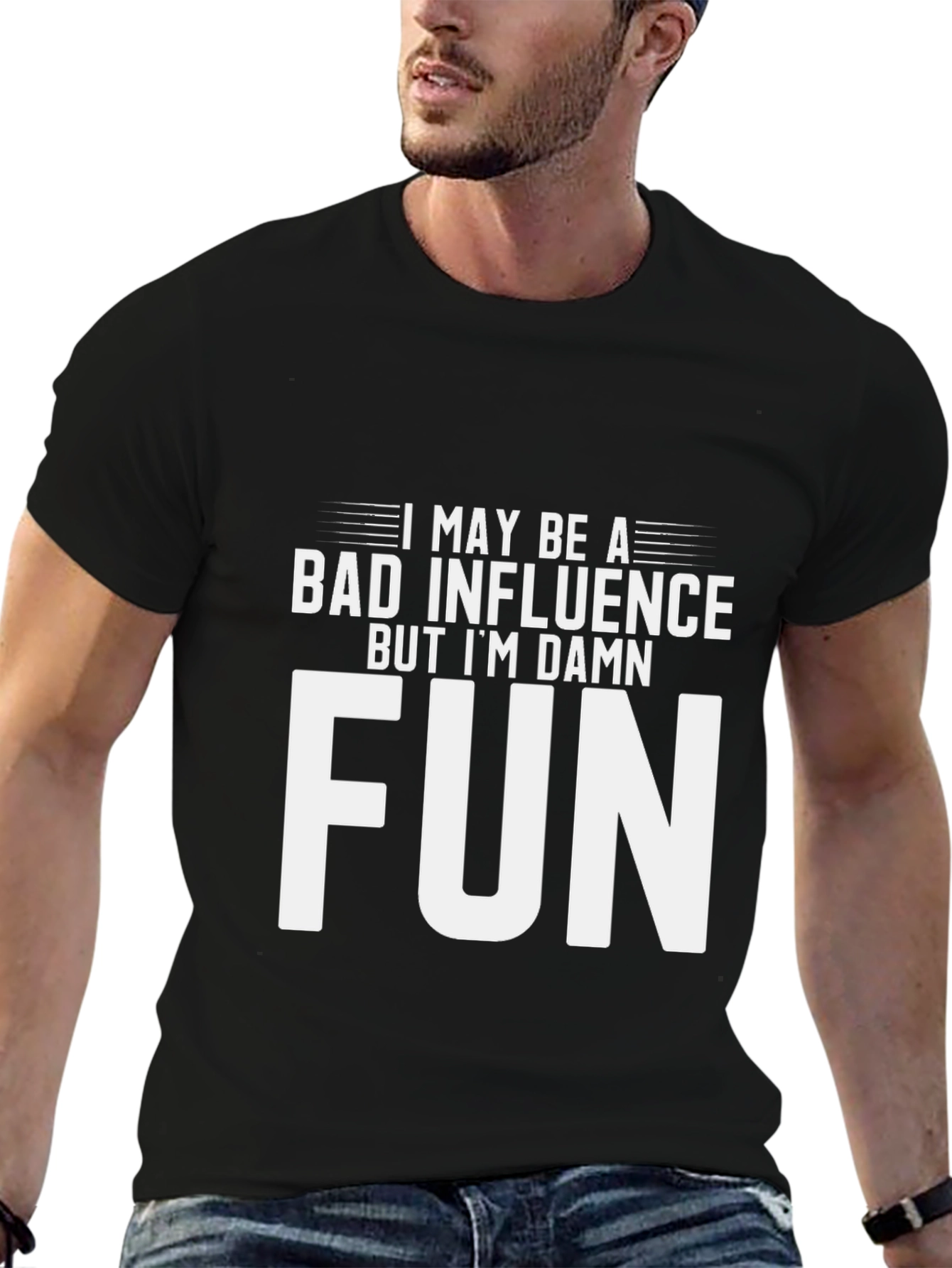 Bad Influence Fun Graphic T-Shirt