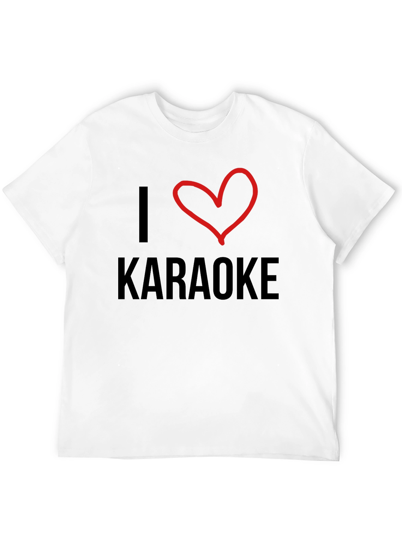 I Heart Karaoke Black T-Shirt