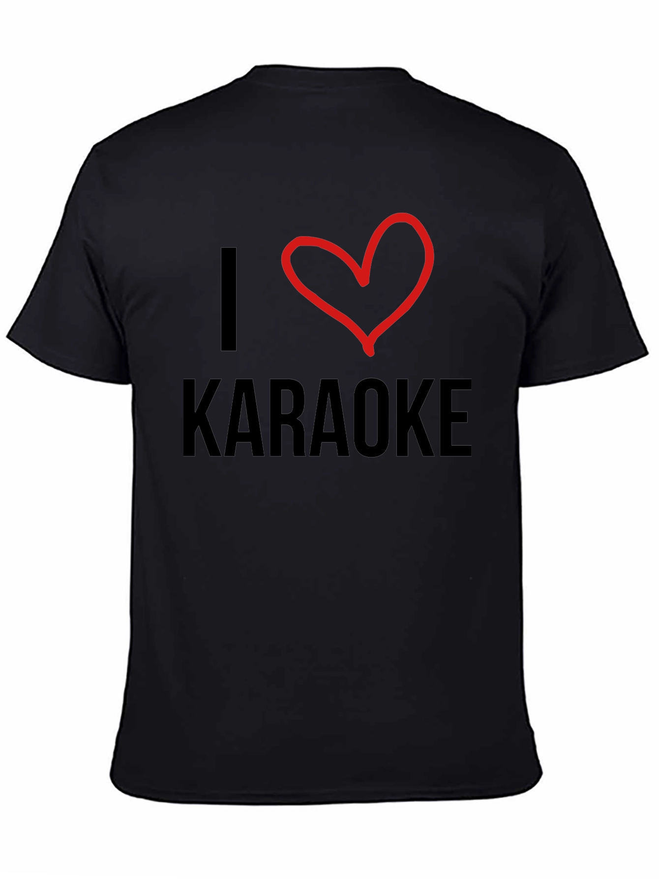 I Heart Karaoke Black T-Shirt