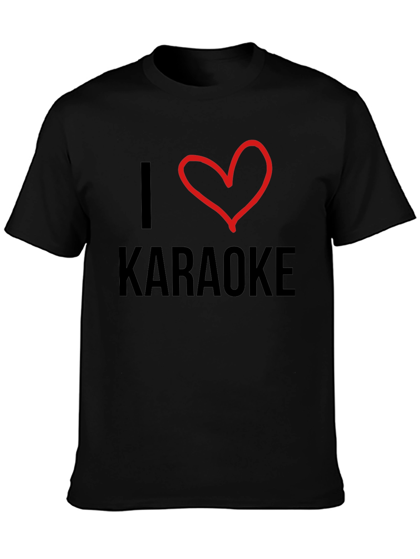 I Heart Karaoke Black T-Shirt