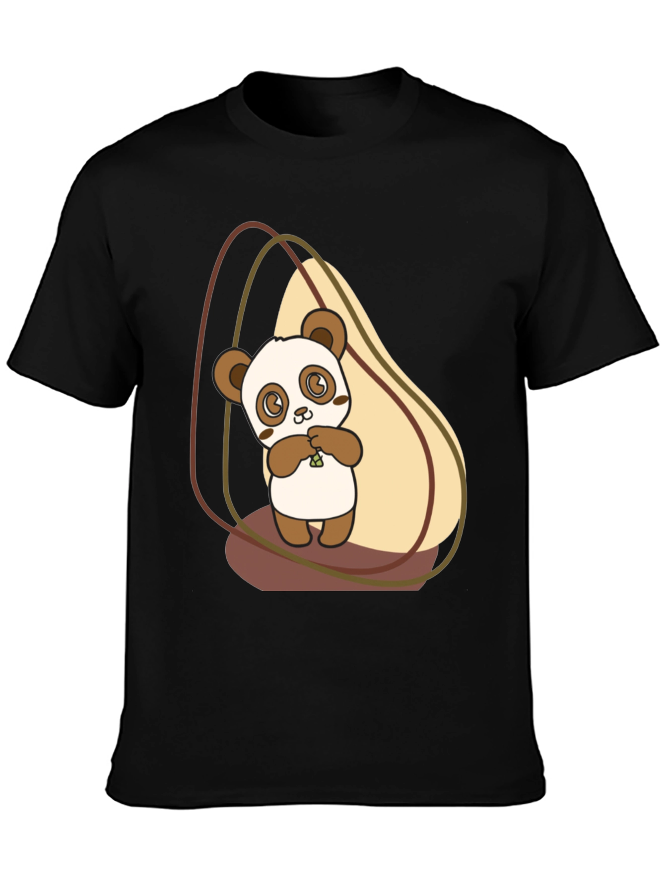 Cute Panda Graphic Tee - Soft Cotton Blend