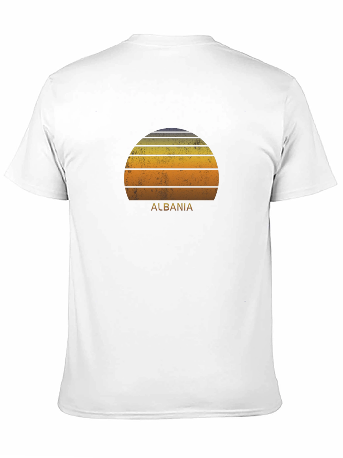Albania Sunset Graphic Tee - Retro Style