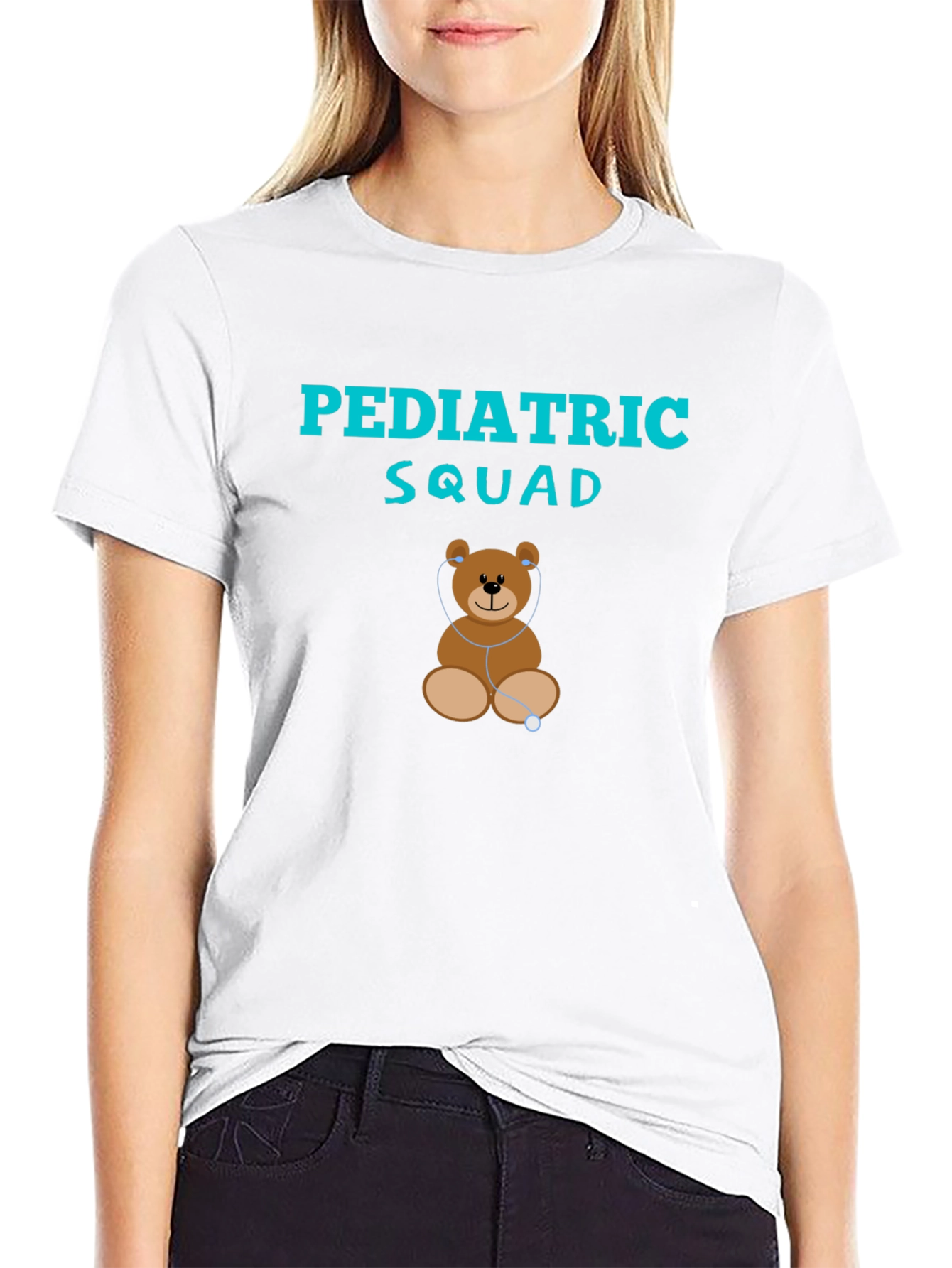 Pediatric Squad Teddy Bear Stethoscope T-Shirt