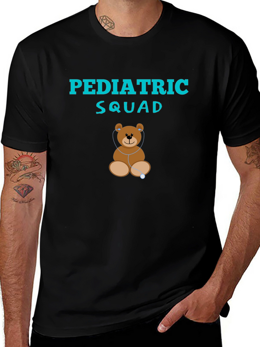 Pediatric Squad Teddy Bear Stethoscope T-Shirt