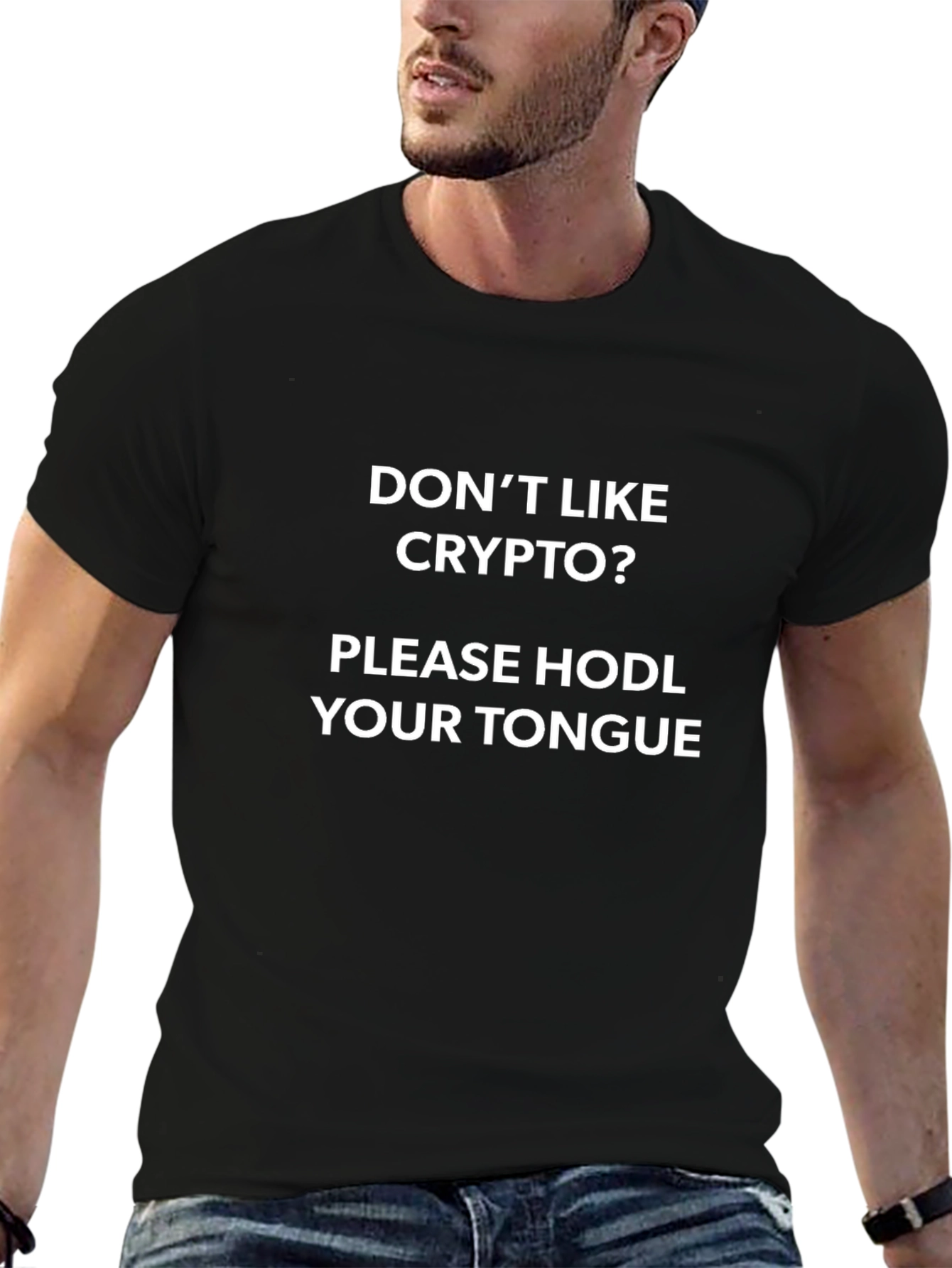 Crypto HODL Tongue Graphic Tee
