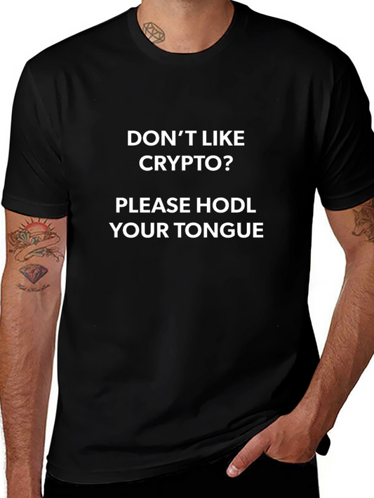 Crypto HODL Tongue Graphic Tee
