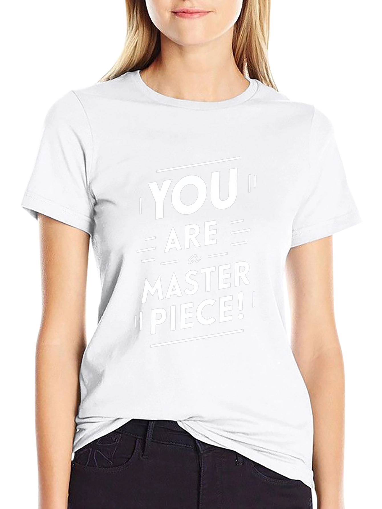 You Are A Masterpiece Black Graphic Tee