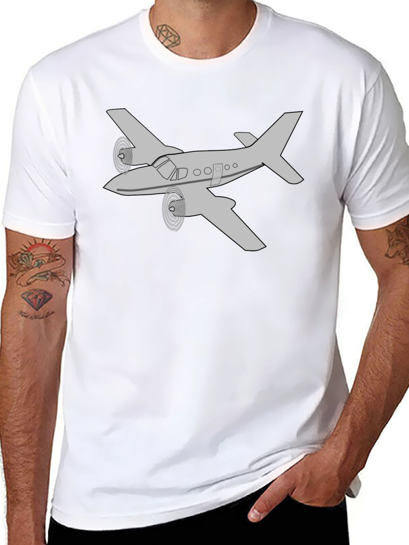 Airplane Graphic Tee - Aviation Enthusiast T-Shirt