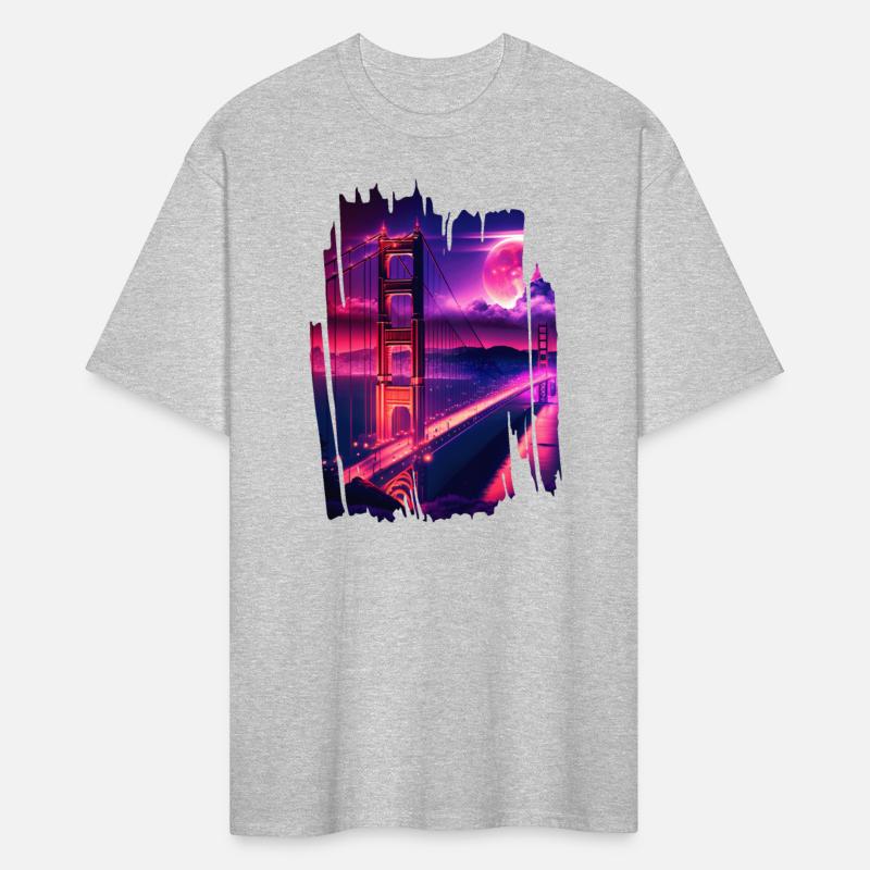 San Francisco Vaporwave Aesthetic Retro Style Art