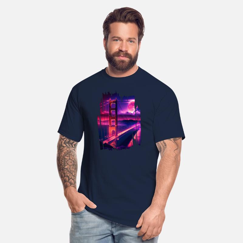 San Francisco Vaporwave Aesthetic Retro Style Art