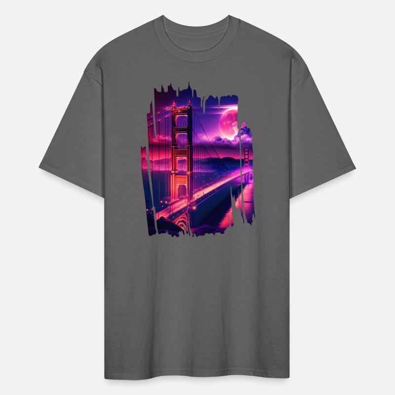 San Francisco Vaporwave Aesthetic Retro Style Art