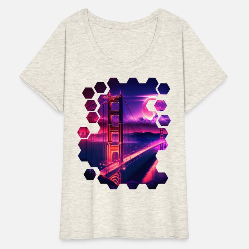 San Francisco Vaporwave Aesthetic Retro Style Art
