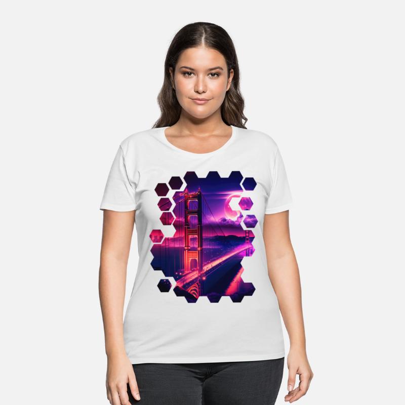 San Francisco Vaporwave Aesthetic Retro Style Art