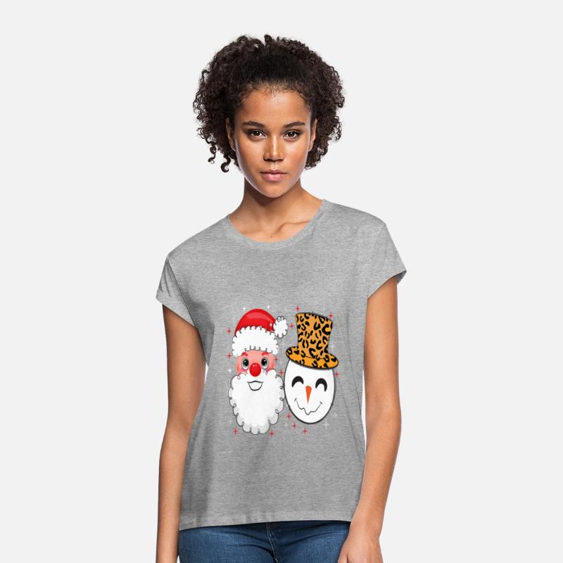 Santa and Snowman Leopard Sparkle
