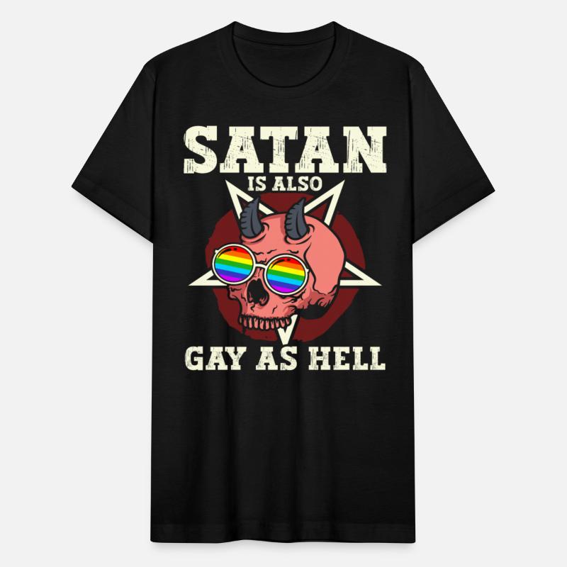 Satan Is Also Gay As Hell Satanic LGBTQ Gay