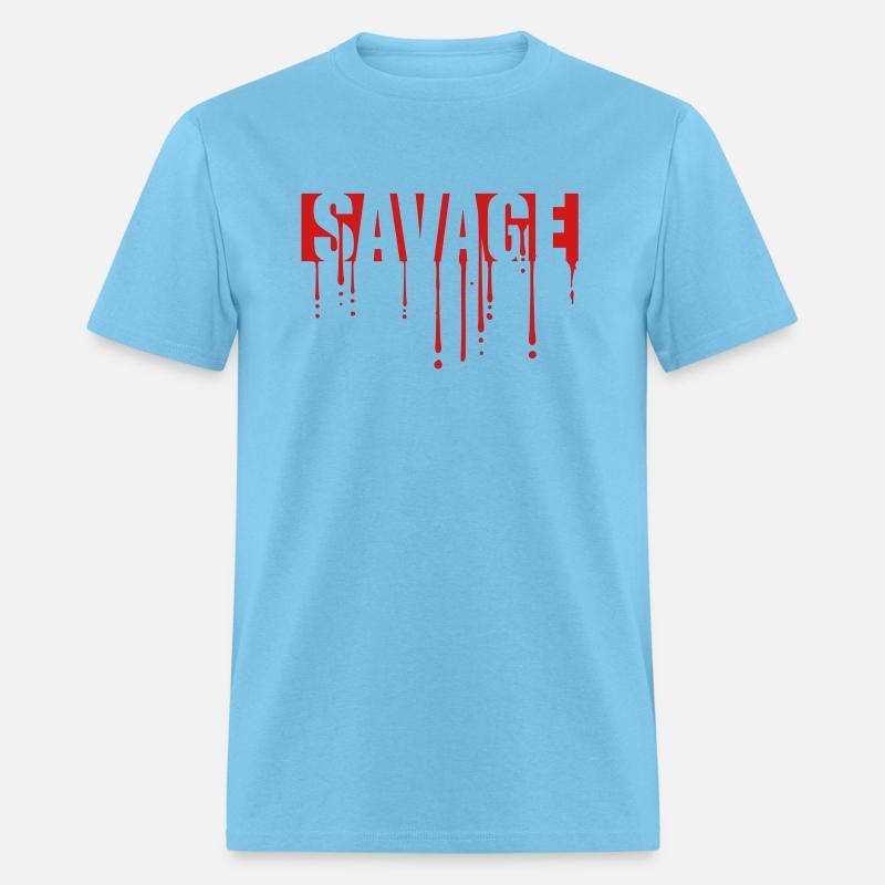 savage blood drops graffiti text logo wild dangero