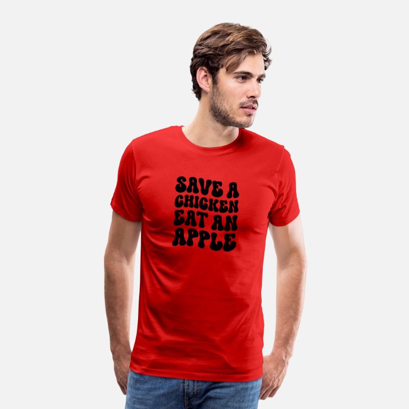 Save a chicken eat an apple