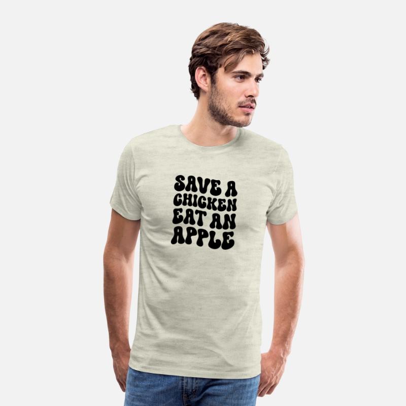 Save a chicken eat an apple